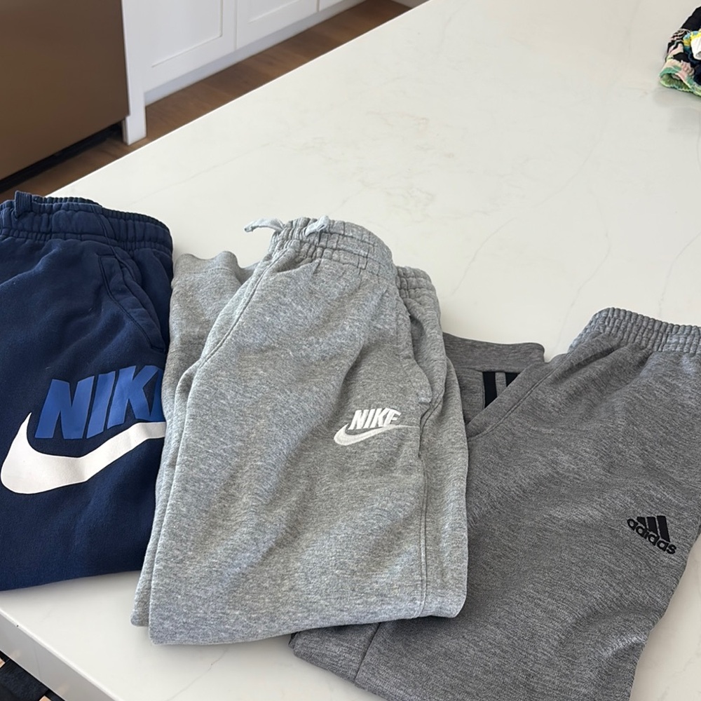 Nike Kids Sweatpants - Navy and Gray
